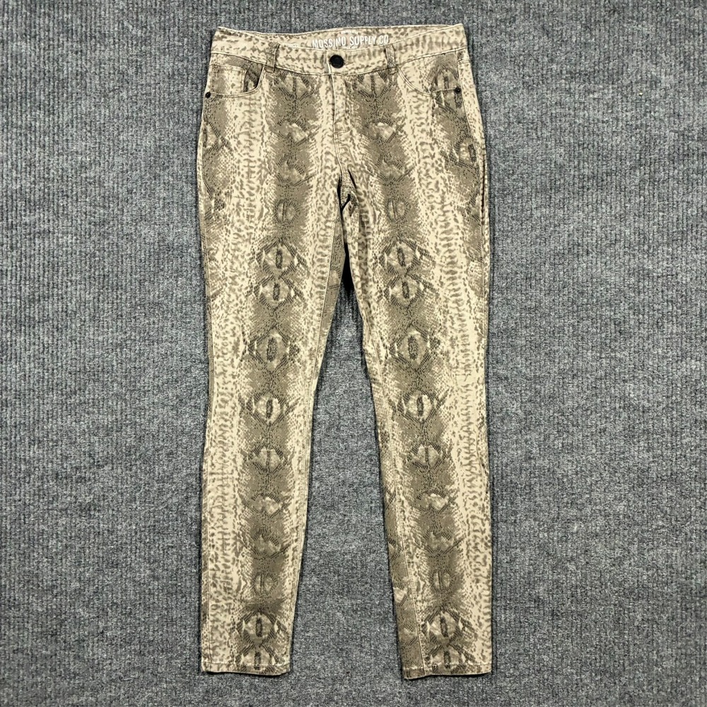 Mossimo Supply Co. Womens Skinny Jeans Size 9 Fit 6 Animal Print Low Rise